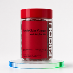 حلوى خل التفاح Apple Cider Vinegar Gummies – 60 قطعة بنكهة التفاح مع فيتامين B12 وحمض الفوليك